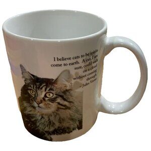 Maine Coon Ceramic‎ Coffee Mug Kitty Cat Kitten Encore Barbara Augello Vintage